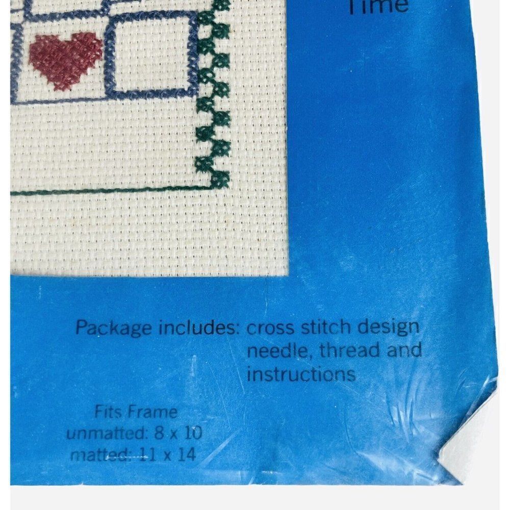 NOS Vintage 1980s Olde Towne Crafters Touch Counted Cross Stitch Kit Personalize - Picture 2 of 9